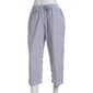 Womens Jordana Rose Wide Stripe Seersucker Capri Pants - image 1