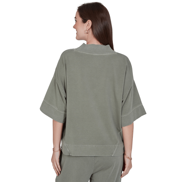 Womens Ruby Rd. Sedona Escape Tropical Embroidery Sweatshirt
