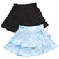 Girls (7-16) RBX 2pk. Ruffle Floral/Solid Skort - image 1