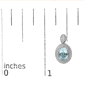 Haus of Brilliance Diamond Accent & Topaz Halo Drop Stud Earrings - image 5