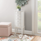 Linon Home Decor Jasmine White Jewelry Armoire - image 8