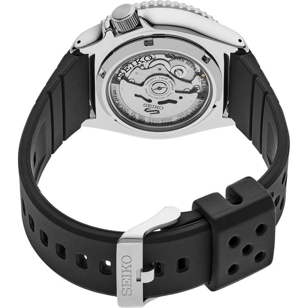 Mens Seiko 5 Sports Automatic Movement Orange Dial Watch - SRPL89