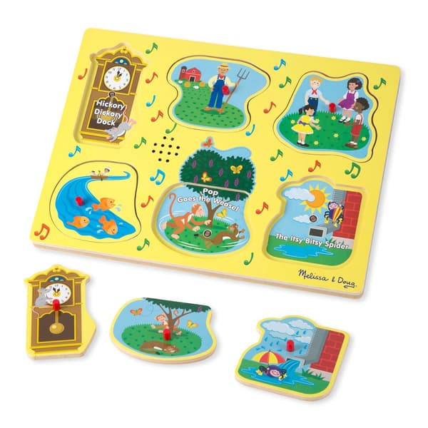 Melissa &amp; Doug® 6pc. Nursery Rhymes 1 Sound Puzzle