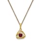 14k Yellow Gold Ruby Pendant Necklace - image 1