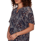 Womens Emaline Summer In The City Short Sleeve Tier Blouse - image 5
