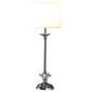 HomeRoots 26in. Silver Metal and Faux Crystal Table Lamp - image 2