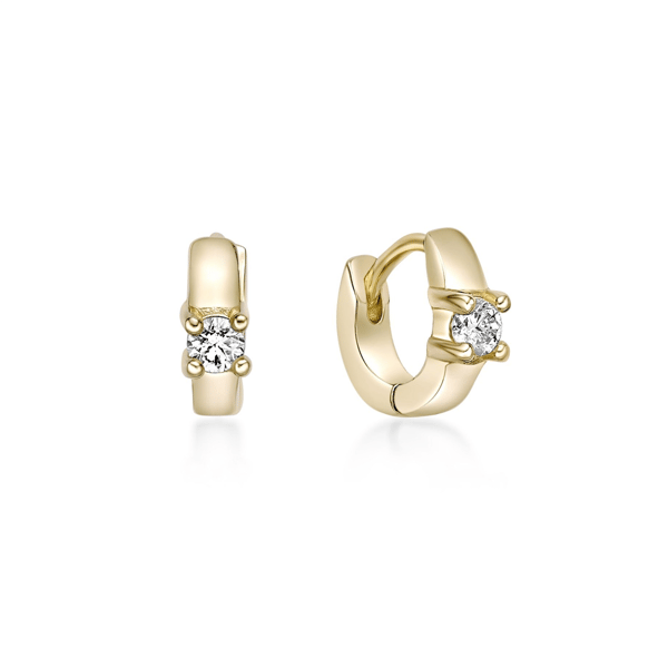 Brilliant Grown 1/10ctw. Lab-Grown Diamond Hoop Earrings