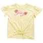 Girls (7-16) Juicy Couture Tie Front Flower Logo Tee - image 2