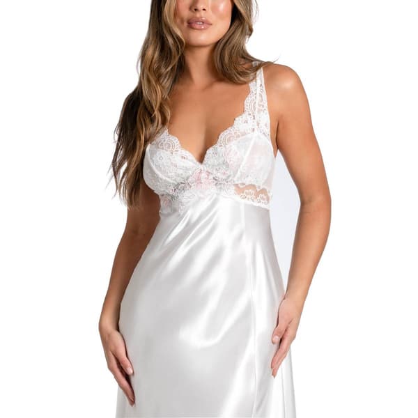 Womens Linea Donatella Bridal Bouquet Satin Nightgown