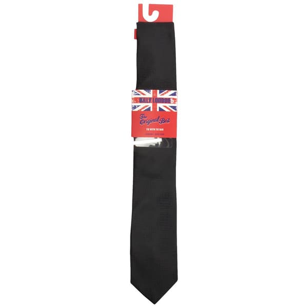 Mens Billy London OTG Solid Tie with Tie Bar - image 