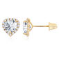 Gemstone Classics&#40;tm&#41; 14kt. Yellow Gold 5mm Heart Earrings - image 1