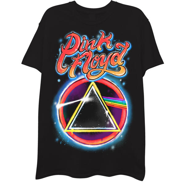 Young Mens Pink Floyd Airbrush Short Sleeve Graphic Tee - image 