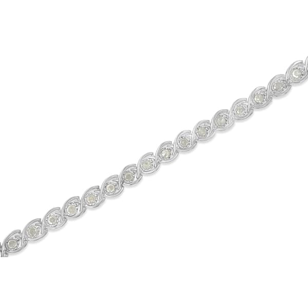 Diamond Classics&#8482; Diamond Sterling Silver Link Bracelet