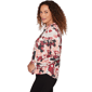 Plus Size Emaline Dusted Petals Overlapped V Neck Blouse - image 4