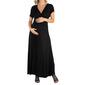 Plus Size 24/7 Comfort Apparel Maxi Maternity Empire Waist Dress - image 1