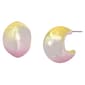 Steve Madden Gradient Chubby Hoop Earrings - Pink - image 1