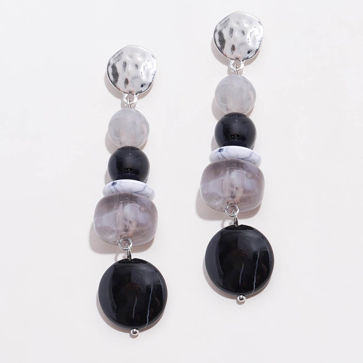 Ashley Cooper(tm) Rhodium-Tone Beaded Drop Earrings