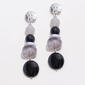 Ashley Cooper(tm) Rhodium-Tone Beaded Drop Earrings - image 1