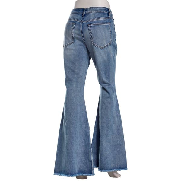 Juniors Madden Girl Star Embroidered Flare Jeans