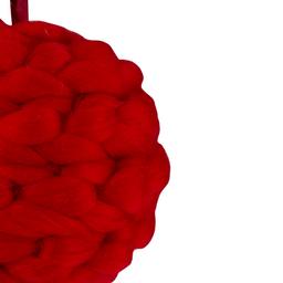 Northlight 5.5in. Red Yarn Ball Hanging Christmas Ornament