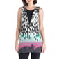 Womens 24/7 Comfort Apparel Houndstooth V-Neck Long Tunic - image 1