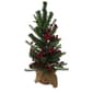 Kurt S. Adler 24in. Red Berries & Pinecones Fir Tree - image 1