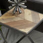 9th & Pike&#174; Geometric Metal And Wood Accent Table - Set Of 2 - image 3