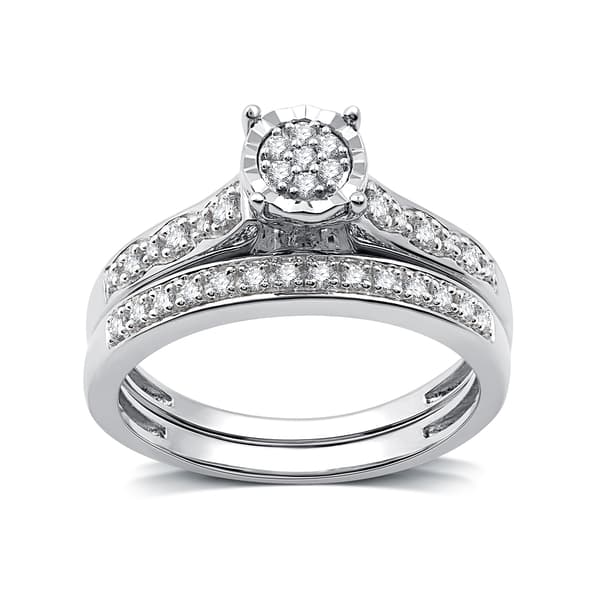 Nova Star&#40;R&#41; 1/4cttw. Lab Grown Diamond Classic Channel Bridal Set - image 