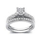 Nova Star&#40;R&#41; 1/4cttw. Lab Grown Diamond Classic Channel Bridal Set - image 1