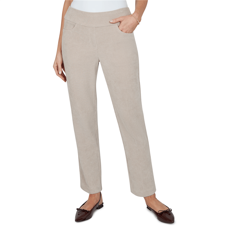 Womens Alfred Dunner Sunset Ridge Pull On Corduroy Pants - Short