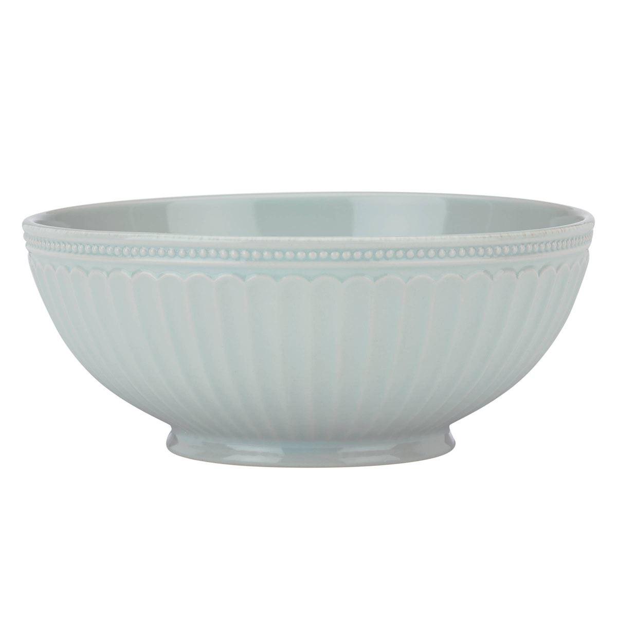 Lenox® French Perle Groove Ice Blue™ Medium Serving Bowl