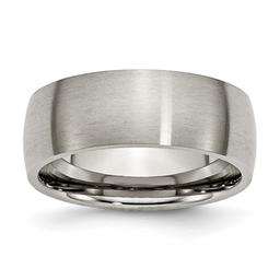 Mens Endless Affection(tm) 8mm Titanium Dome Shaped Wedding Band
