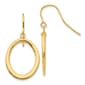 Gold Classics(tm) 14kt. Polished Tapered Oval Dangle Earrings - image 1