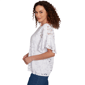 Womens Ruby Rd. Bali Bliss Flutter Sleeve Tropical Blouse - image 4