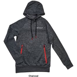 Mens Spyder Fleece Pullover Hoodie with Reverse Zipper