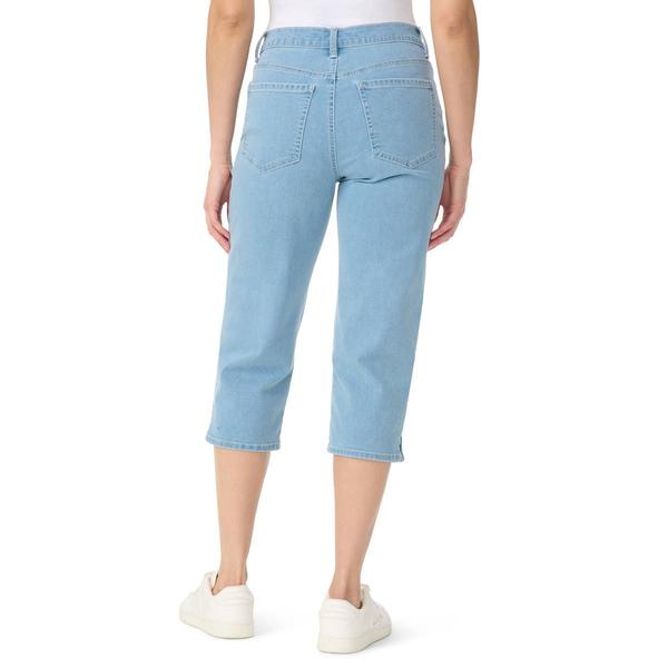 Womens Gloria Vanderbilt Amanda Appleton Split Hem Denim Capris