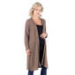 Womens 24/7 Comfort Apparel Waffle Long Sleeve Maternity Cardigan - image 3