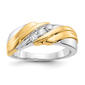 Mens Gentlemens Classics(tm) 14kt. Two Tone 1/4ctw. Diamond Ring - image 1