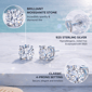 Saffron 2ctw. Moissanite Stud Earring - image 2