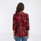 Womens Kasper 3/4 Sleeve Abstract Pleat Embellished Neck Blouse - image 3