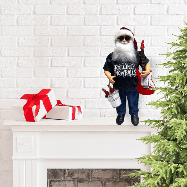 Santa''s Workshop 18in. Rolling Snowballs Santa