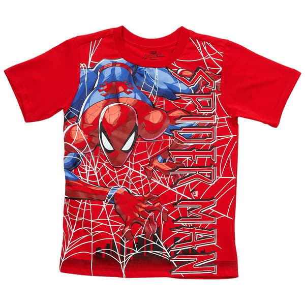 Boys (8-12) MARVEL Spider-Man Short Sleeve Tee - Red