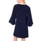 Womens MSK Rhinestone Trim Open Sleeve V Neck Shift Dress - image 4