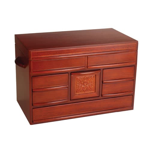 Mele & Co. Empress Jewelry Box in Walnut Finish - image 