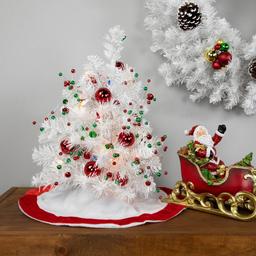Northlight 18in. Pre-Lit White Artificial Christmas Tree