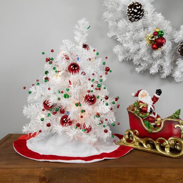 Northlight 18in. Pre-Lit White Artificial Christmas Tree