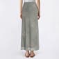 Juniors Pink Rose Print Mesh Lace Hem Bow Midi Skirt - image 3