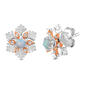 Enchanted Disney&#40;R&#41; Lab Created Opal Snowflake Earrings - image 1