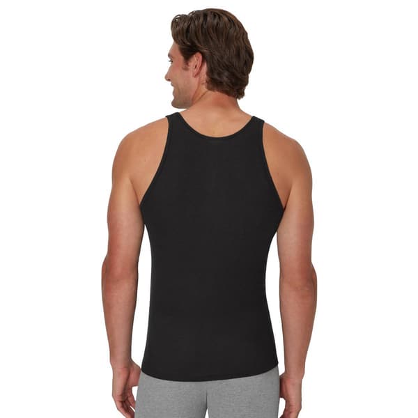 Mens Hanes Ultimate® Core 5pk. Tank Top - Black/Grey