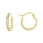Athra 14kt. Gold over Brass Click Top Hoop Earrings - image 1